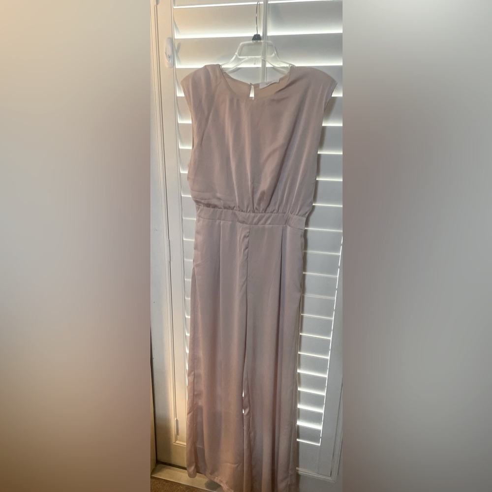 Talulah large jumpsuit, perfect for a wedding, bridal luncheon.